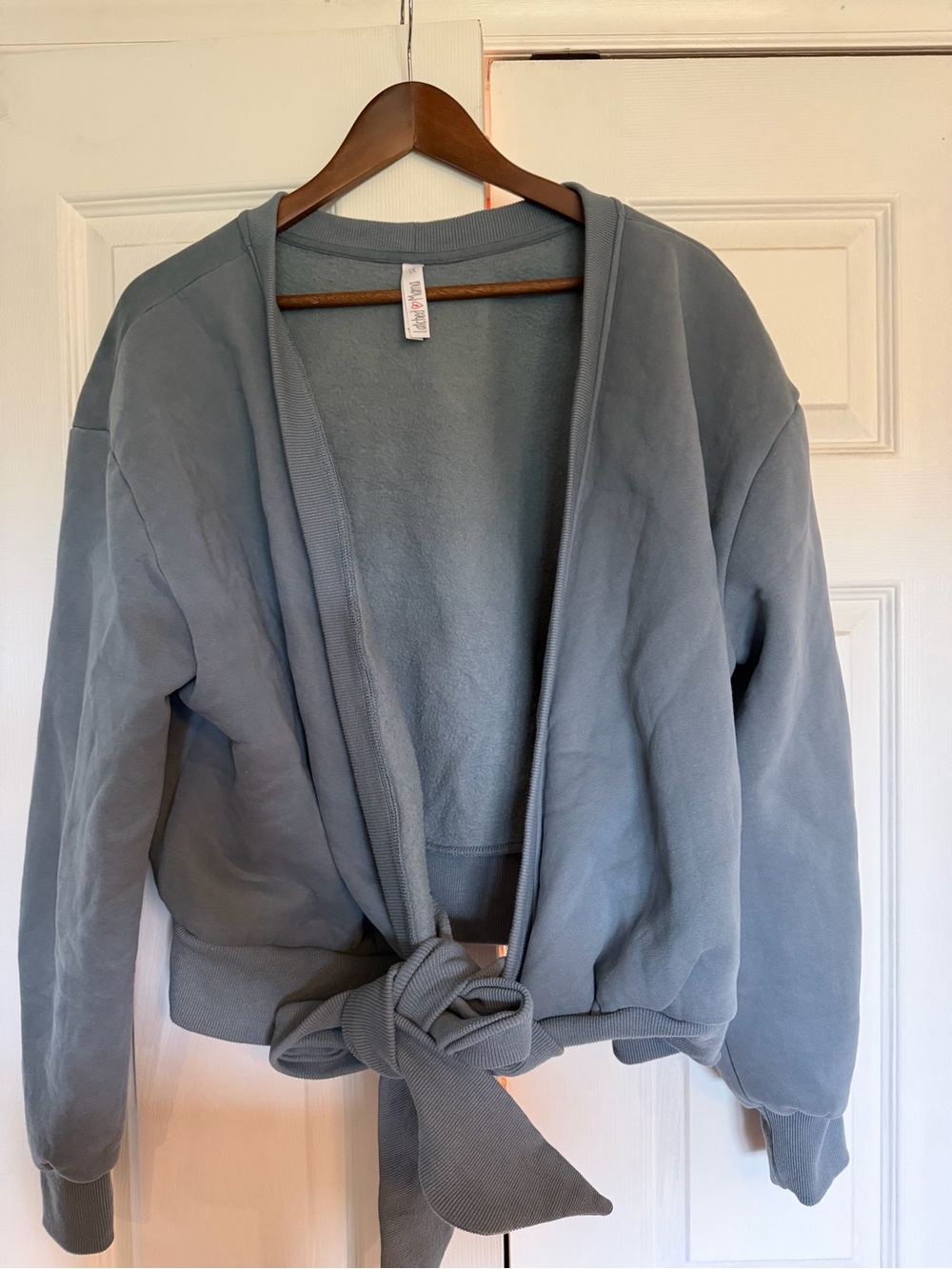 Latched Mama Slate Blue Cardigan Sweater Wrap